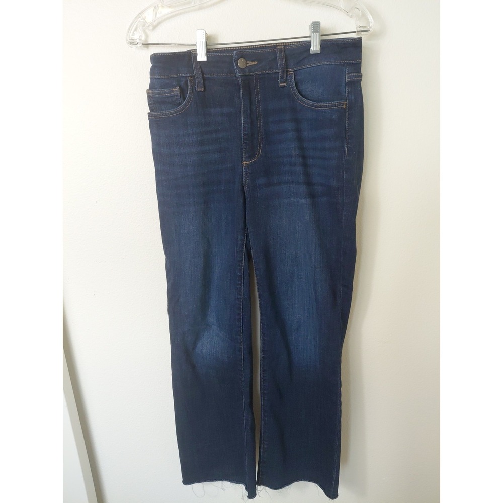 Joes Jeans The Callie Womens 27 High Rise Cropped Boot Raw Hem Light Wash Denim